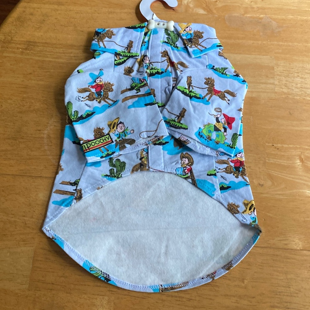 ! Vipoochy Pet Pooch boutique dog fabric suit size M new - Picture 3 of 11